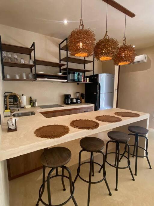 Apartment With Private Pool Tulum Chemuyil 외부 사진